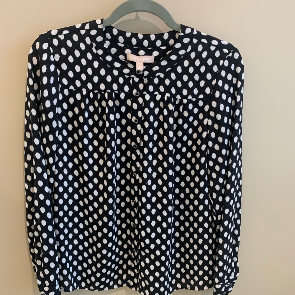 Banana Republic long sleeve blouse small petite